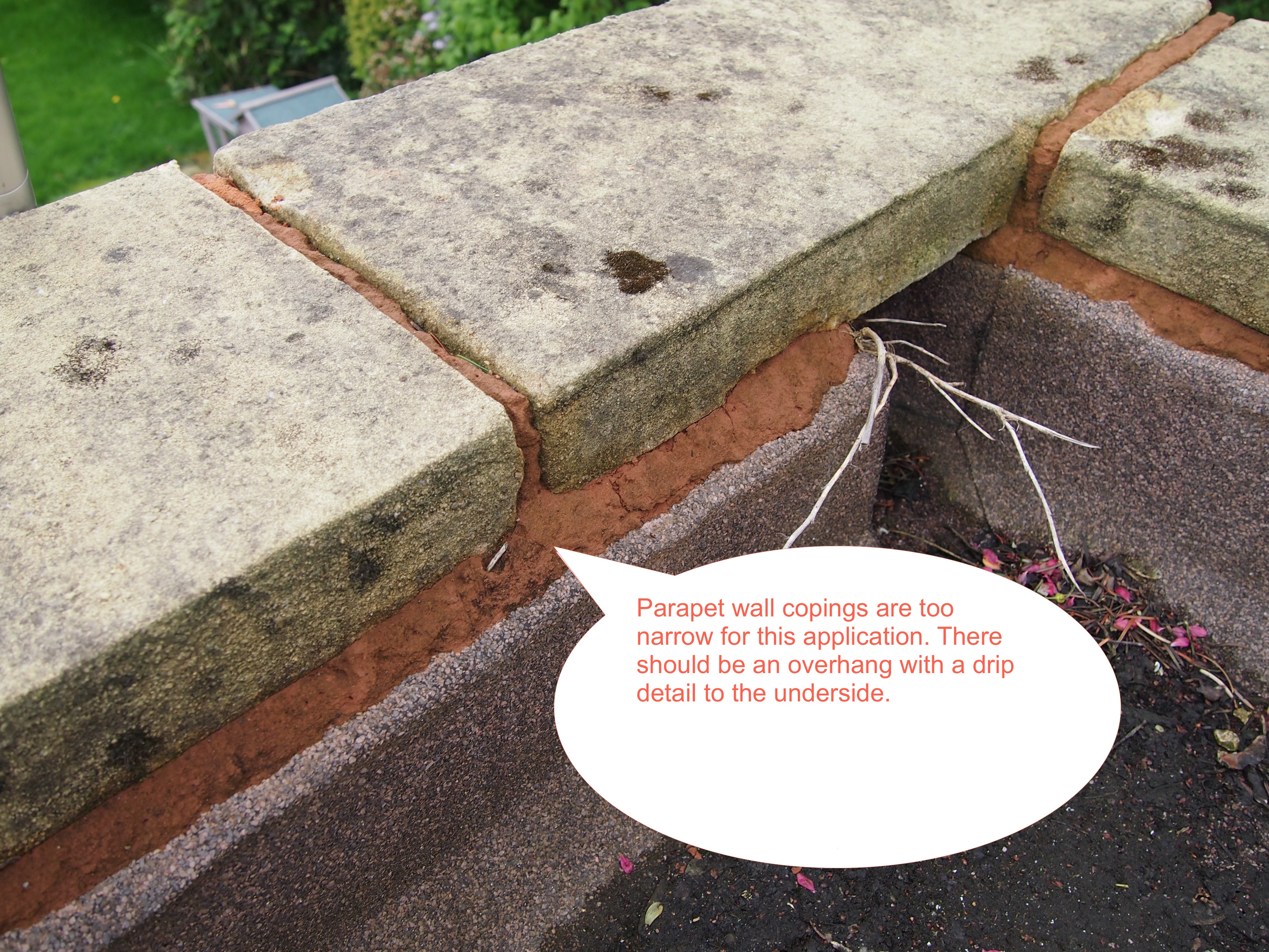 parapet wall coping