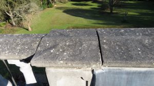 Open perp joints between coping stones